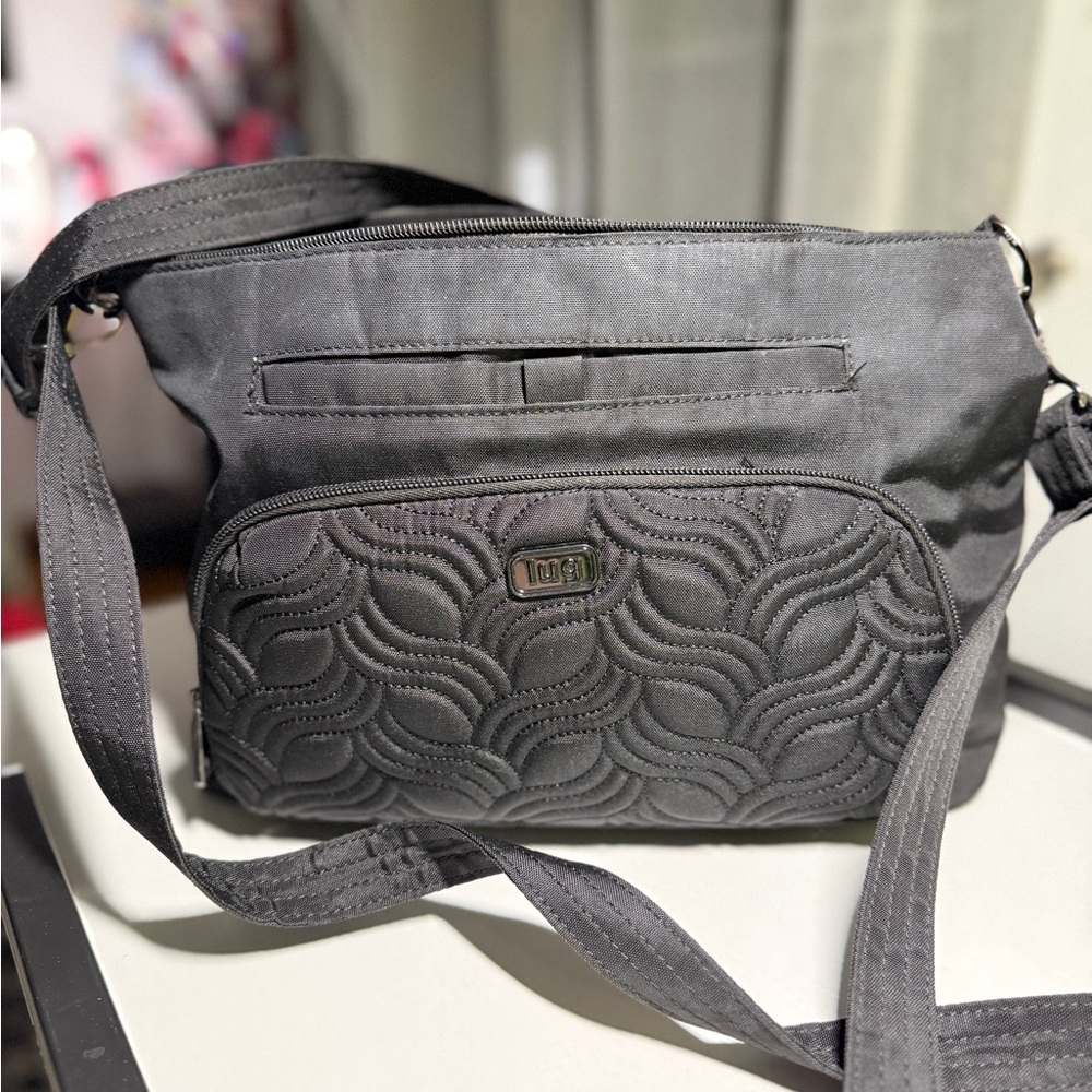 Lug Samba XL Convertible Crossbody/Shoulder Bag | Black Nylon